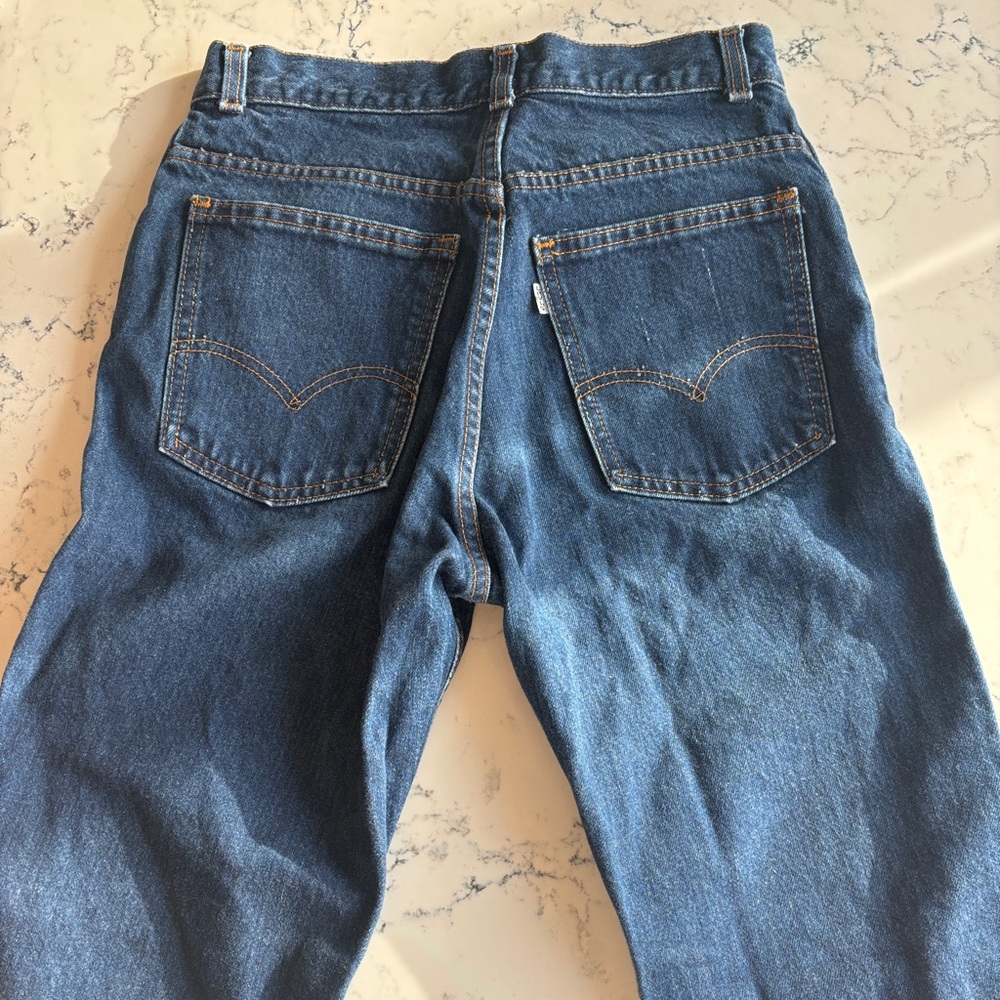 Vintage Levi’s White Label Dark Wash Blue Denim Jeans
